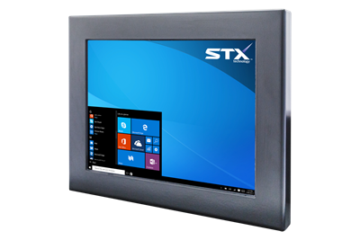 X4600 Industrial Panel Monitor - Front View - Matte Black Finish